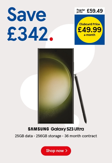 Save £342 on the Samsung Galaxy S23 Ultra with Clubcard Prices 