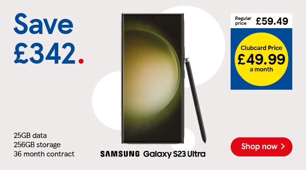 Save £342 on the Samsung Galaxy S23 Ultra with Clubcard Prices 