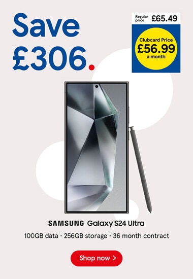 Save £306 on Samsung S24 Ultra with Clubcard prices