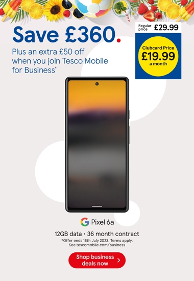 Save £360 on Google Pixel 6a for Businesses